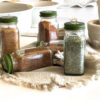 six from scratch seasonings blends sit on the counter in the kitchen