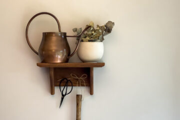 a shelf on the wall