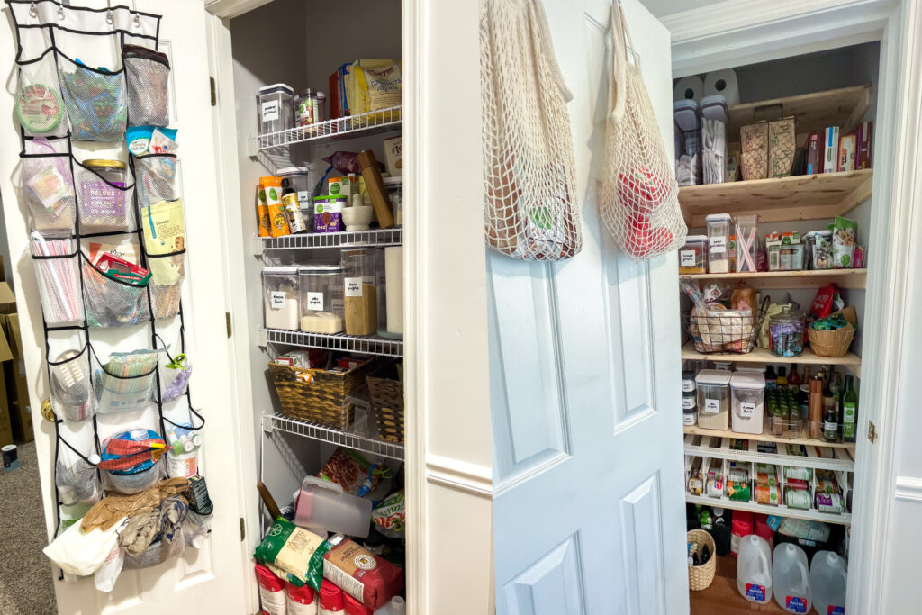 budget friendly pantry renovation before and after