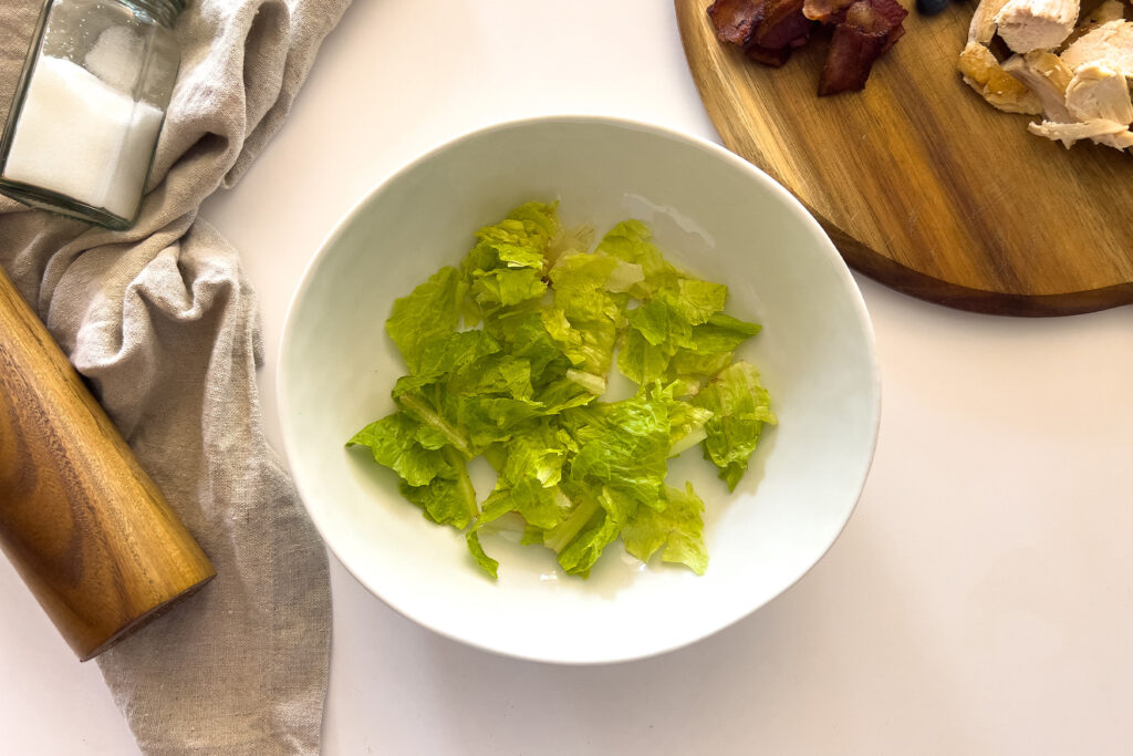 lettuce in a salad bowl