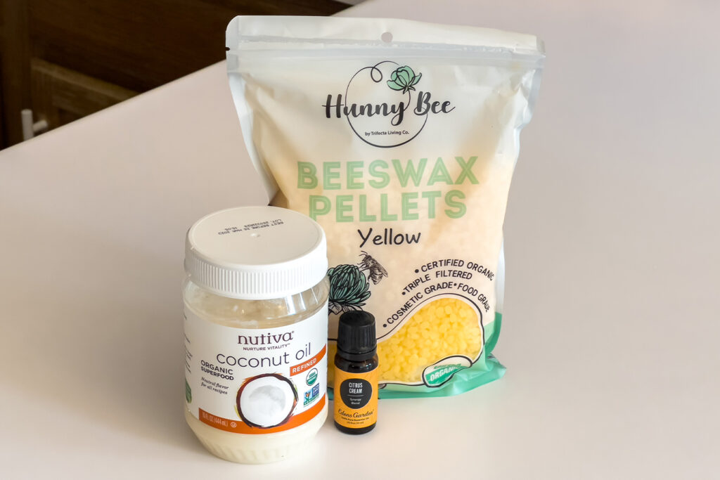 homemade beeswax candle ingredients