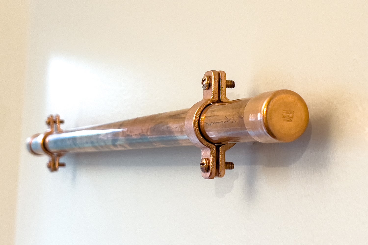 Copper Rack DIY Copper Pot Rack and Hooks | Every Purpose Home