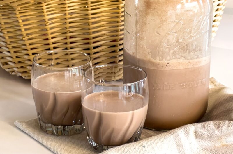 Healthy 3-Ingredient Chocolate Milk