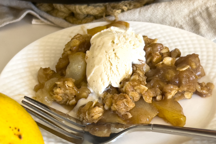 Beautiful view of Can Dogs Have Honey Banana Pear Cobbler