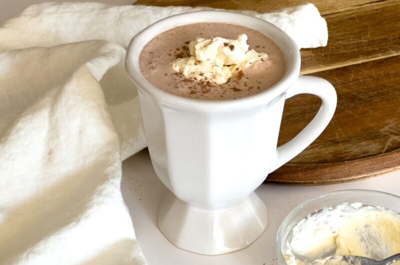 Healthy Hot Chocolate Recipe (With Raw Cacao and Pure Maple Syrup)