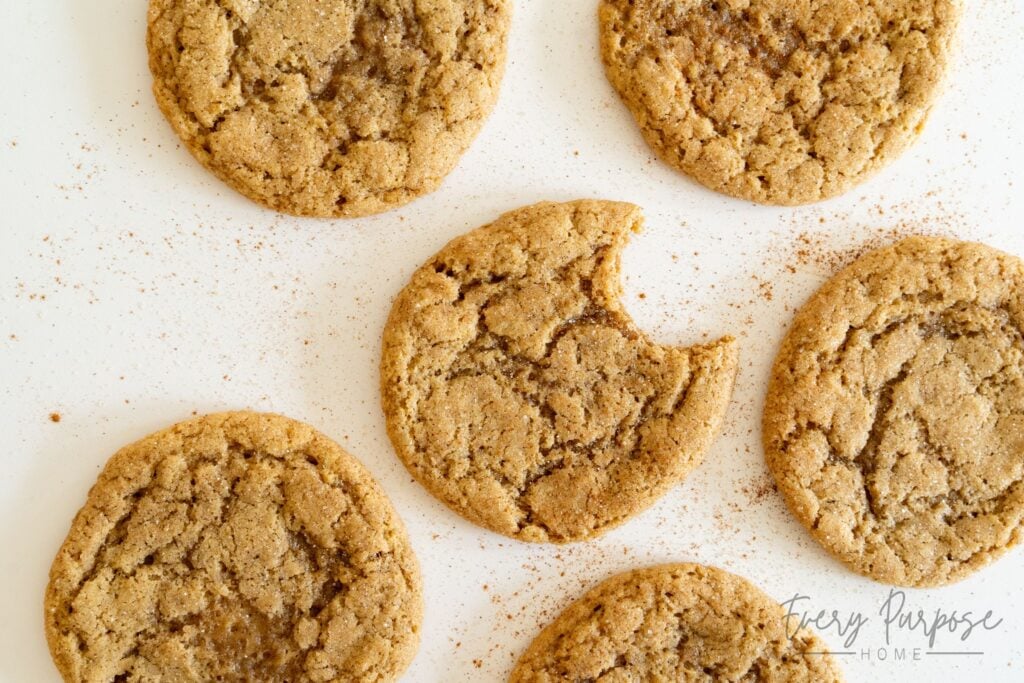 sourdough discard snickerdoodle cookies