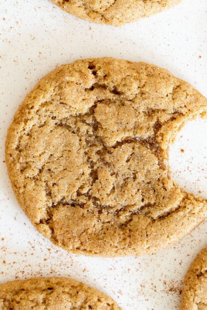 Soft sourdough snickerdoodle cookies