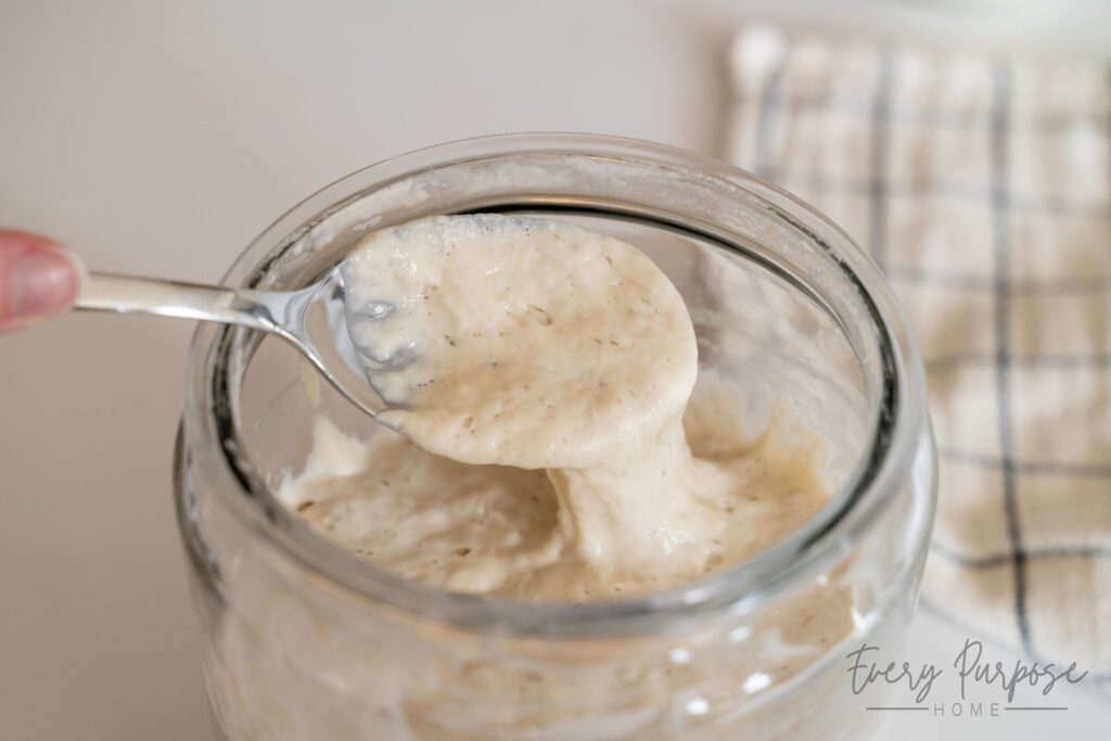 how to make sourdough starter bubbly again