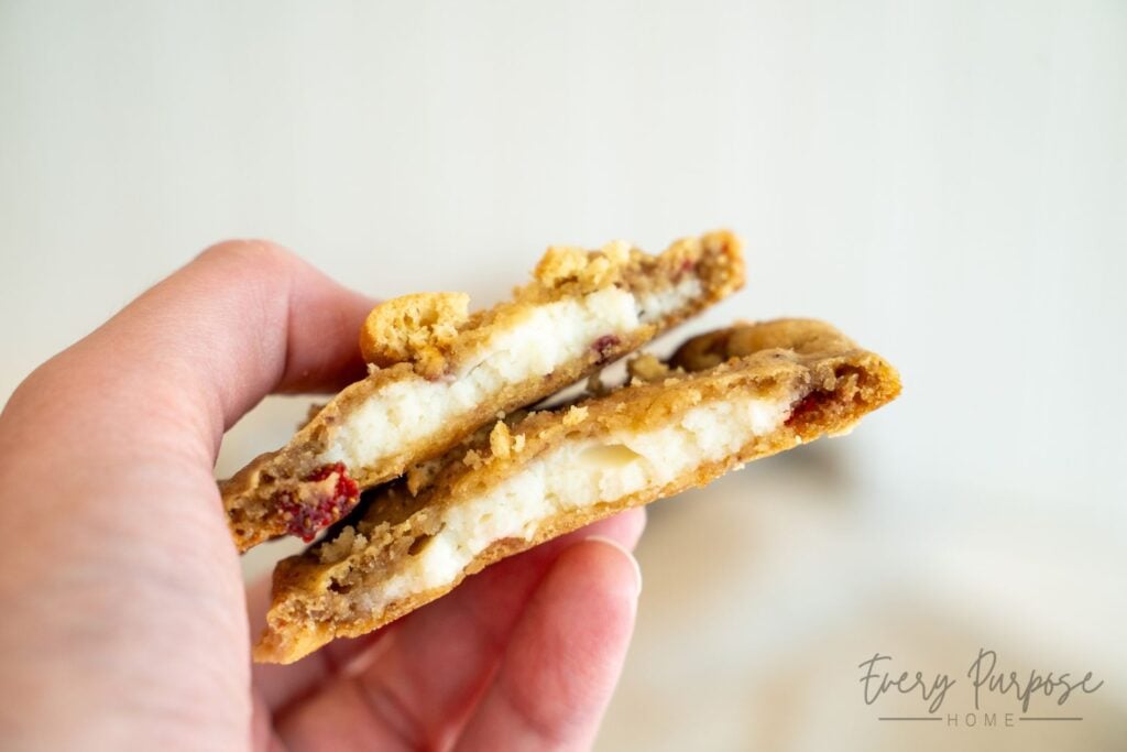cheesecake sourdough cookies