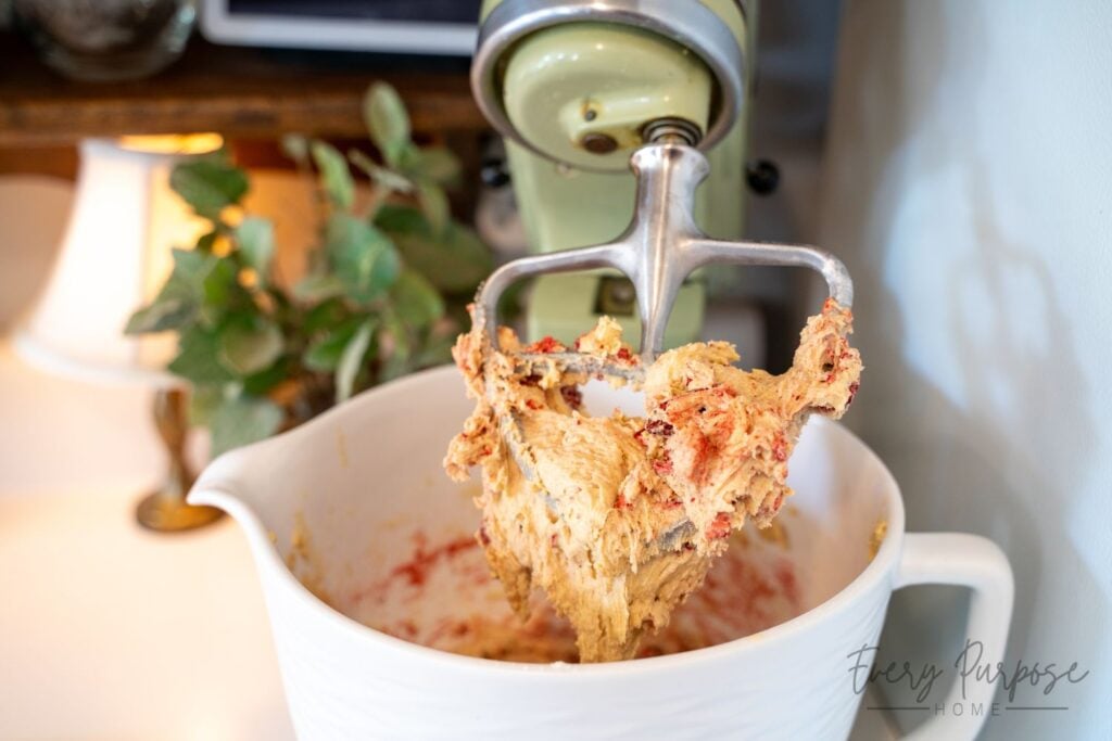 strawberry sourdough cookies