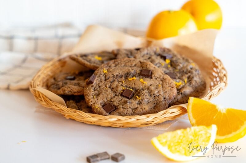Chocolate Orange Sourdough Cookies