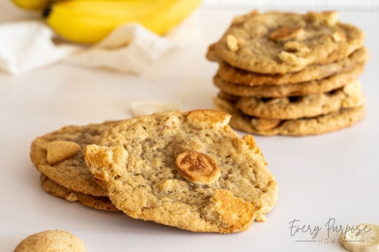 sourdough banana pudding cookies