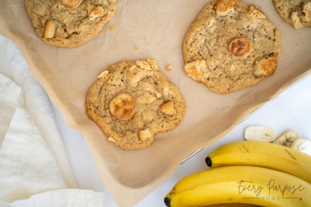 sourdough banana pudding cookies