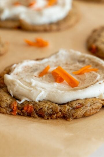 sourdough carrot cake cookies
