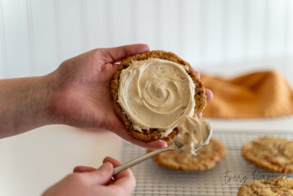 cream cheese frosting for carrot cake sourdough discard cookies