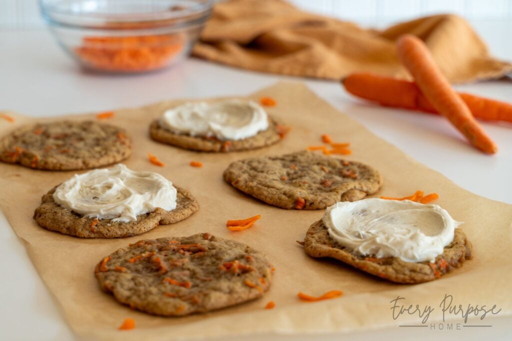 sourdough discard carrot cake cookies