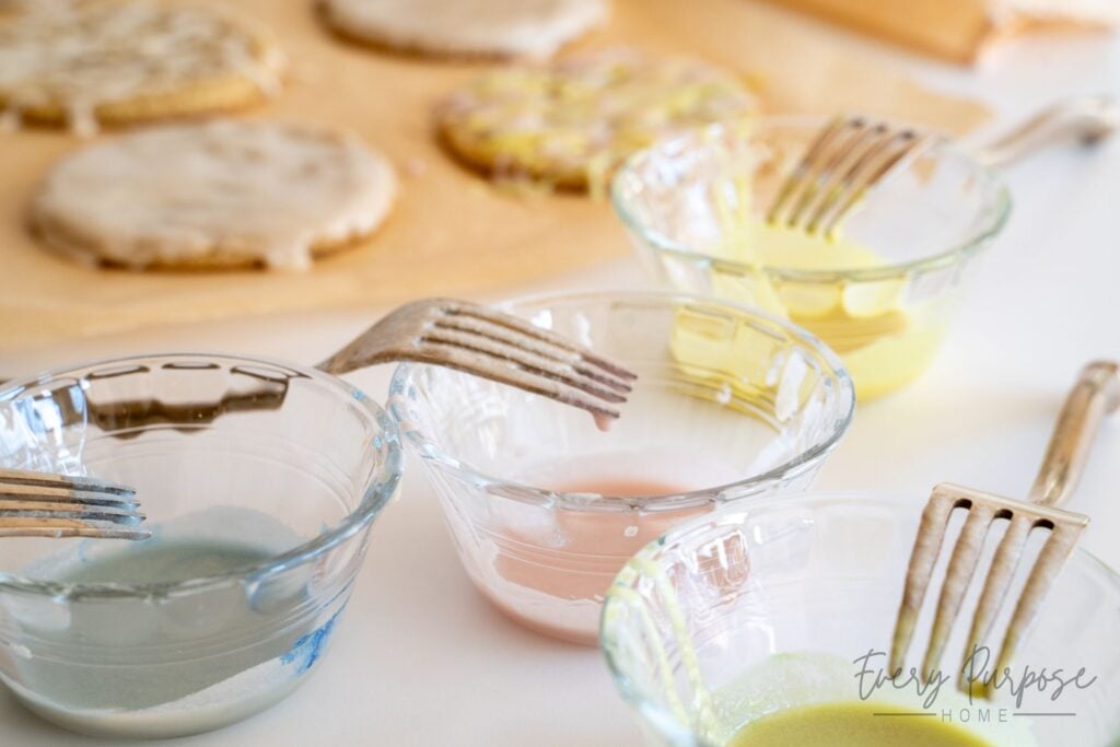 dye free cookie glaze