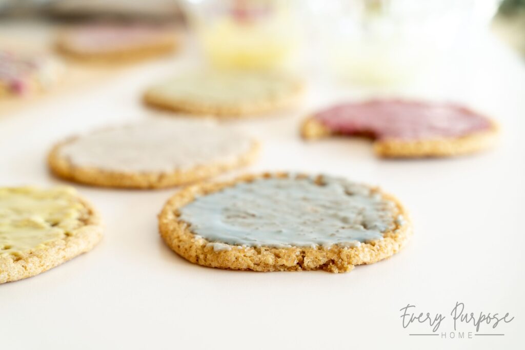 dye free sourdough cookie glaze