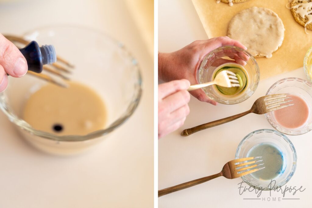 dye free cookie glaze