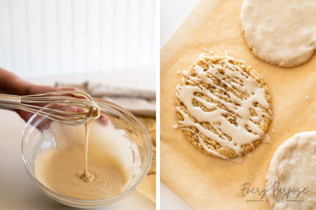 sourdough sugar cookies with simple cookie glaze