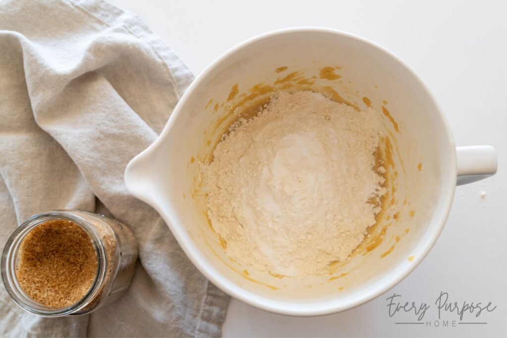 making sourdough sugar cookie dough