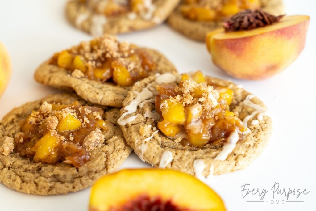 sourdough peach cobbler cookies recipe