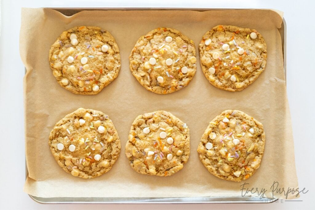 sourdough birthday cake cookies with dye free sprinkles