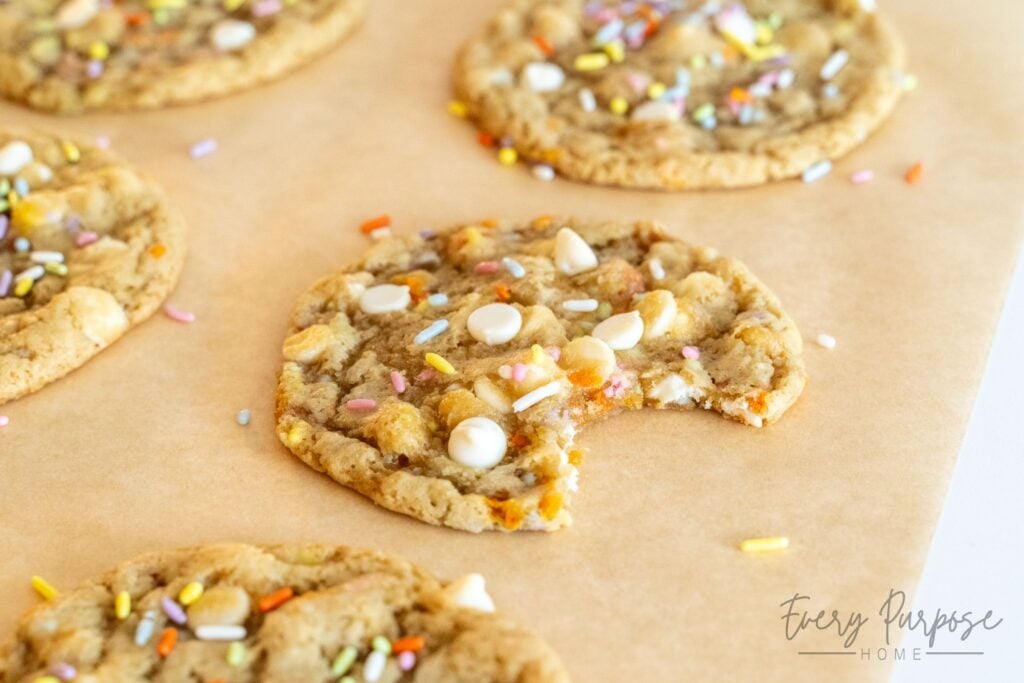 sourdough birthday cake cookies dye free confetti funfetti style