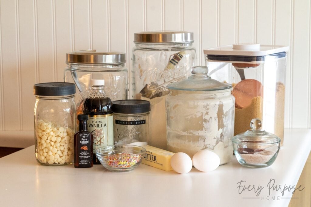 sourdough funfetti cookie ingredients