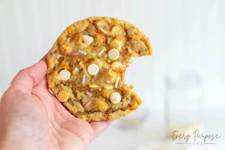 Sourdough birthday cake cookies with dye-free sprinkles
