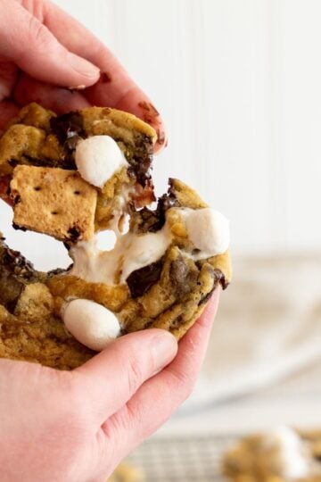 sourdough smores cookies