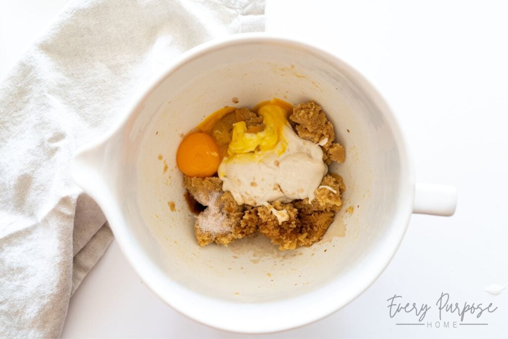 adding sourdough discard to sourdough smore cookies