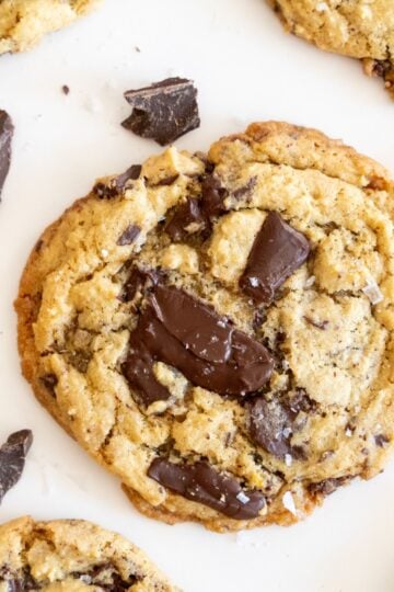 brown butter sourdough chocolate chip cookies