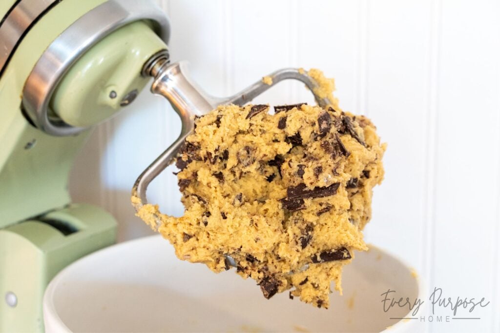 brown butter sourdough chocolate chip cookie dough