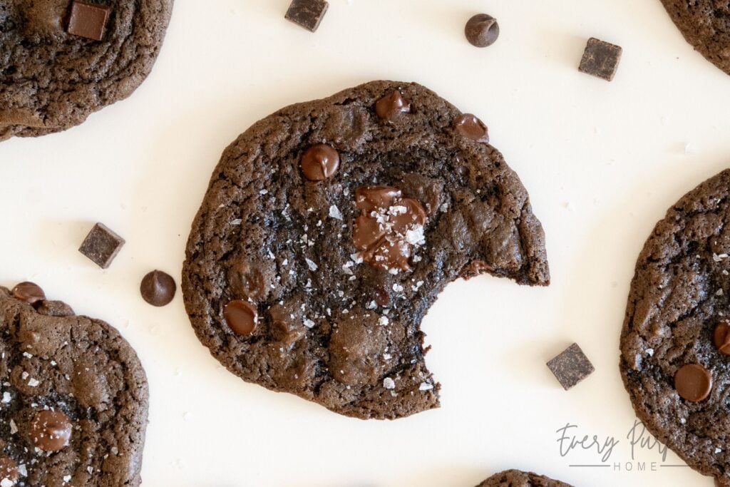 sourdough chocolate chocolate chip cookies