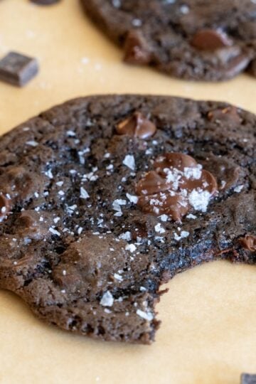double chocolate sourdough cookies