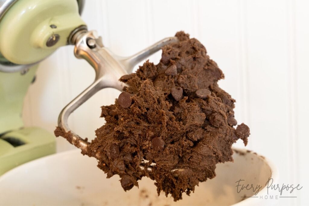 double chocolate sourdough cookie dough