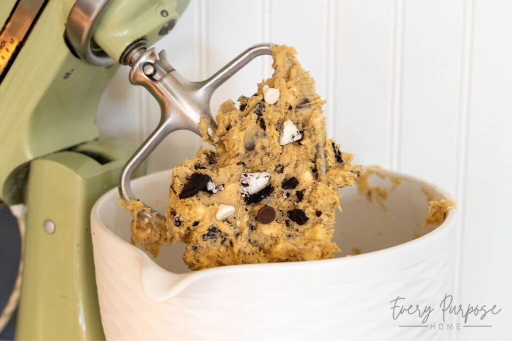 sourdough cookies and cream cookie dough