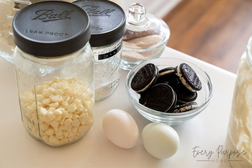 sourdough cookies and cream cookies ingredients