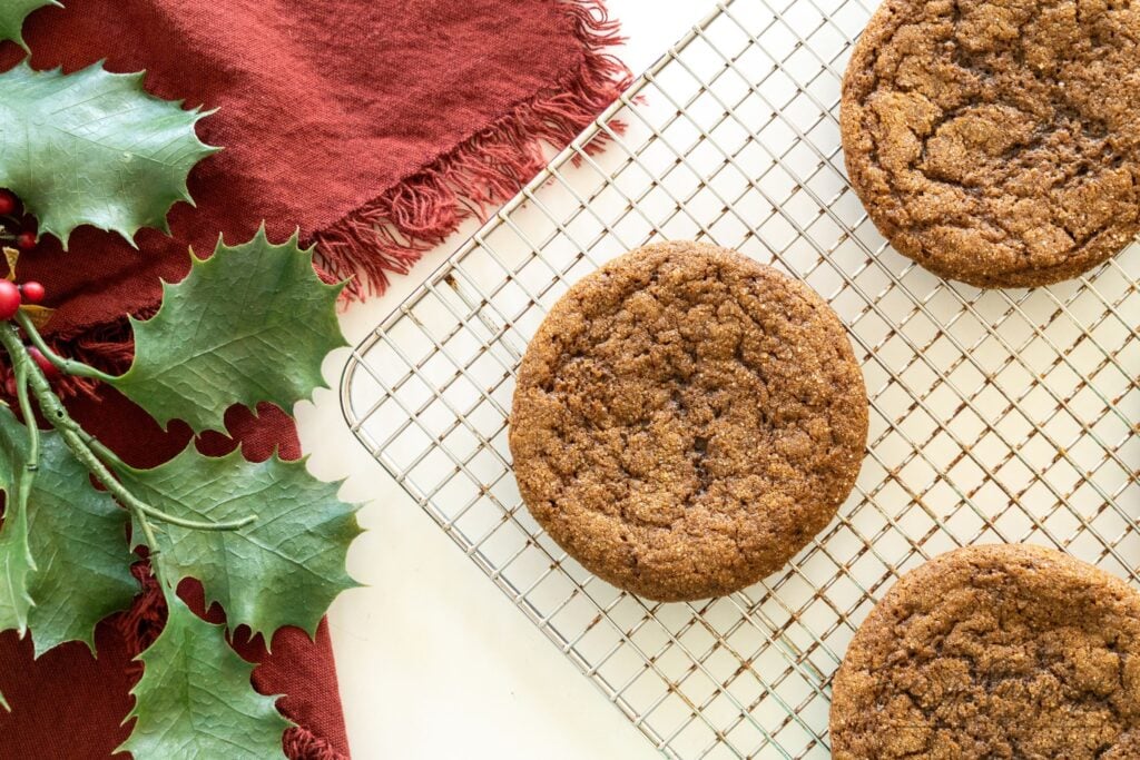 gingerbread cookies with sourdough starter