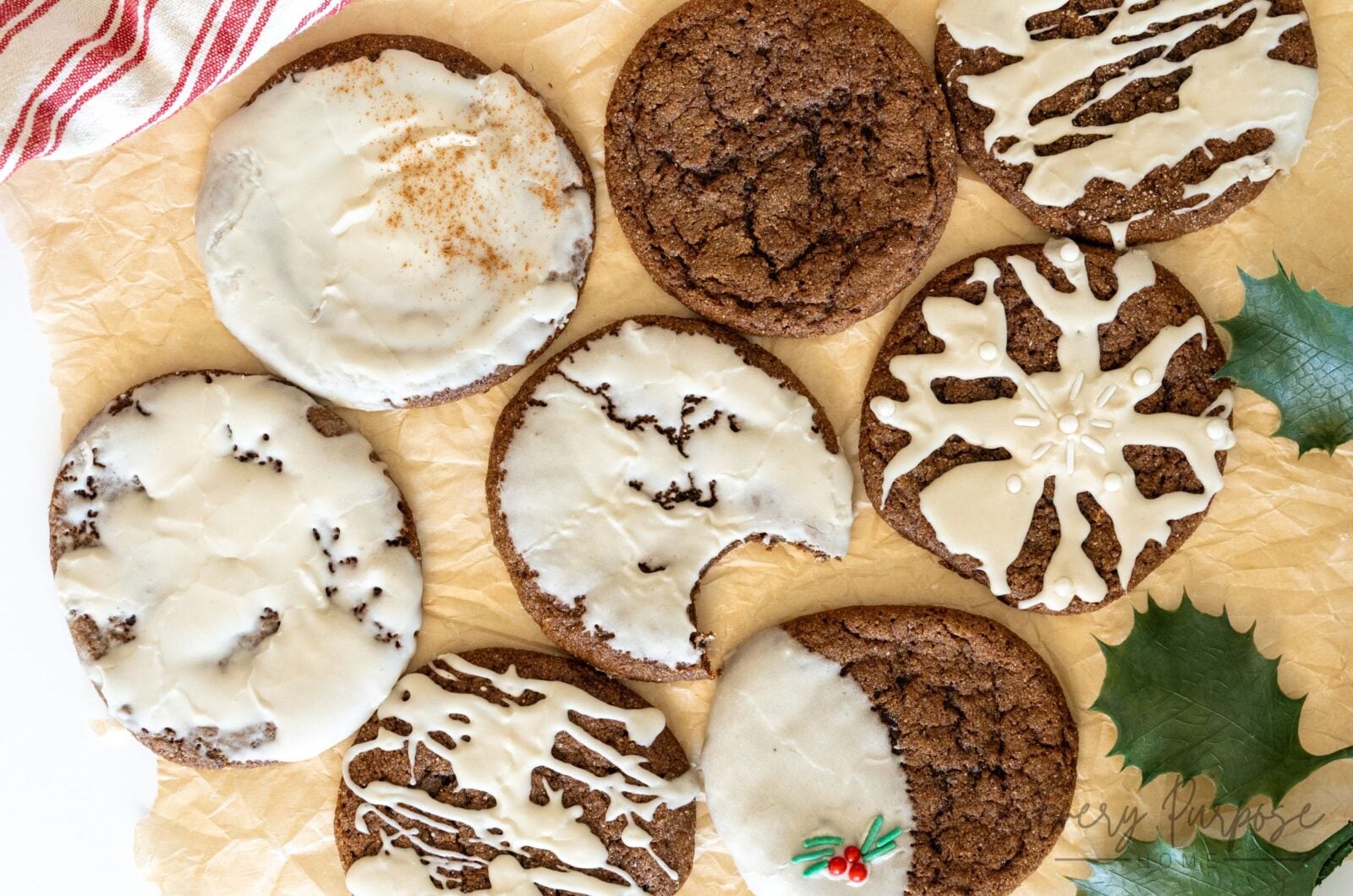 Soft Sourdough Gingerbread Cookies (No Cutouts!)