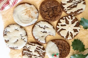soft sourdough gingerbread cookies with no cutouts