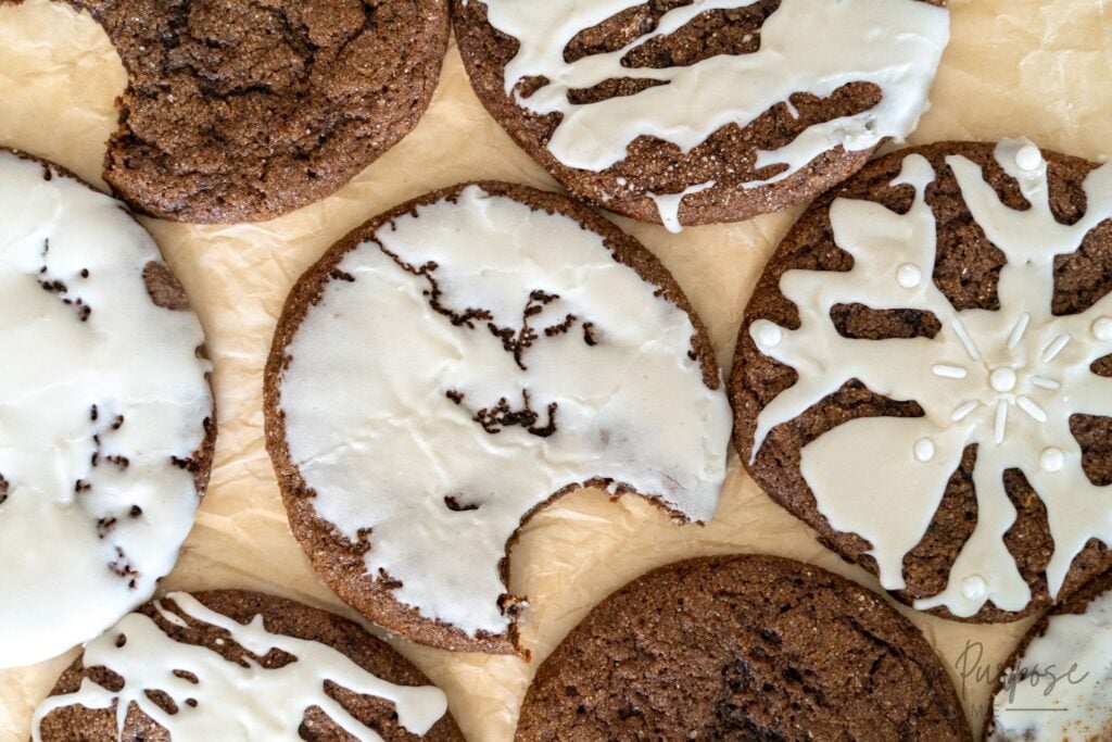 sourdough discard gingerbread cookies without cutouts