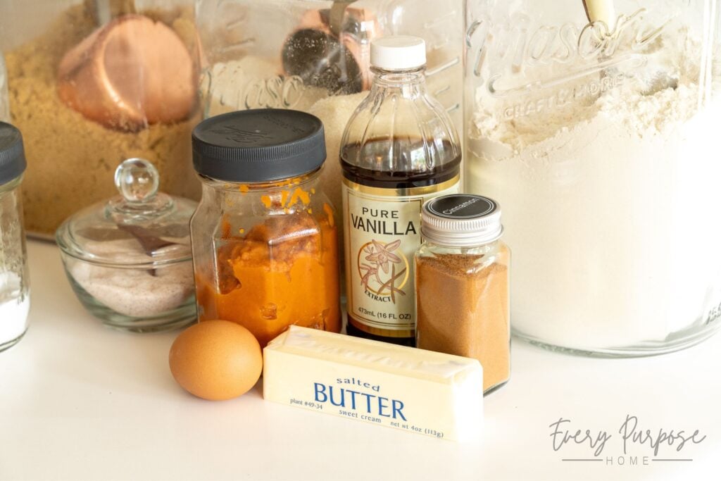 sourdough pumpkin cookie ingredients