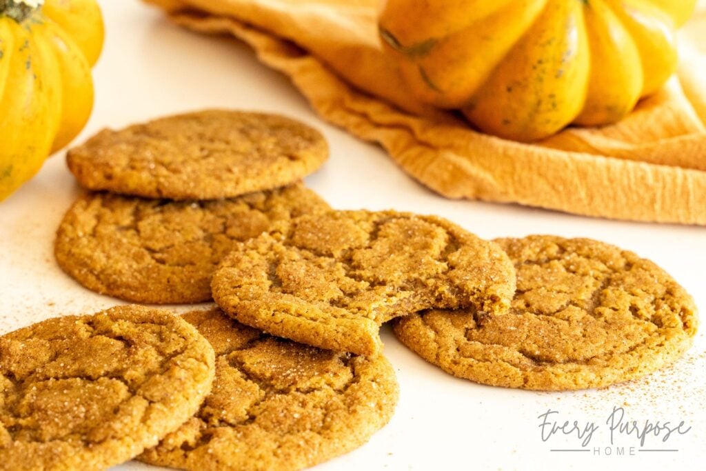 sourdough pumpkin spice cookies with sourdough discard