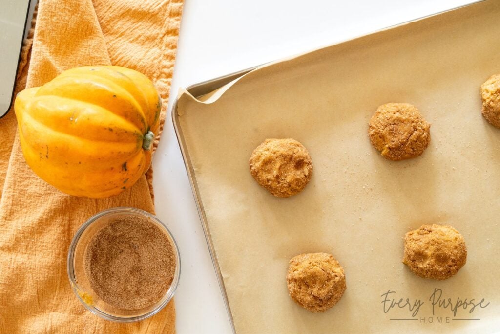 sourdough pumpkin cookie dough scoops