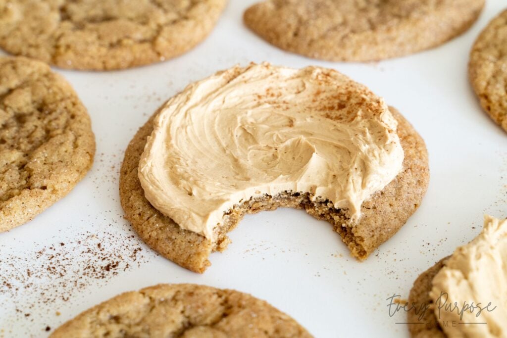 sourdough chai cookies with coffee buttercream