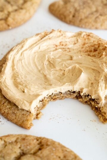 sourdough chai cookies with coffee buttercream