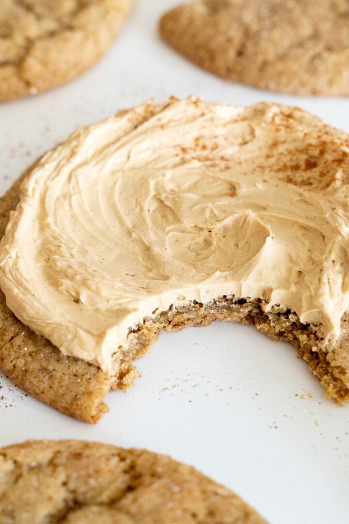 Sourdough chai cookies with coffee buttercream