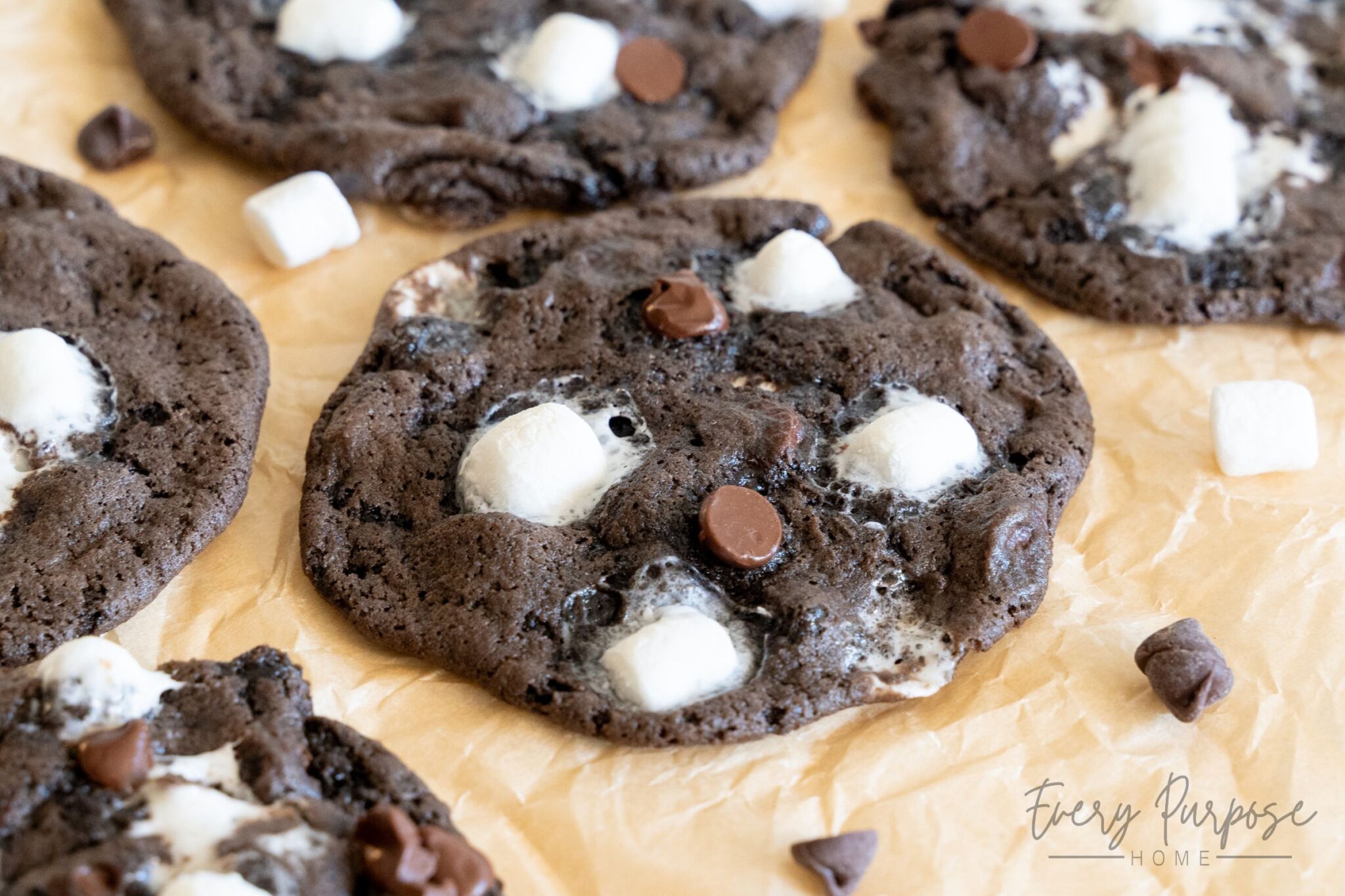 sourdough-hot-chocolate-cookies-with-marshmallows-every-purpose-home